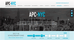Desktop Screenshot of apc-nyc.org